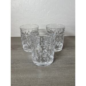 Ralph Lauren ~ ASTON ~ Double Old Fashion Glasses ~ Set of Three (3)